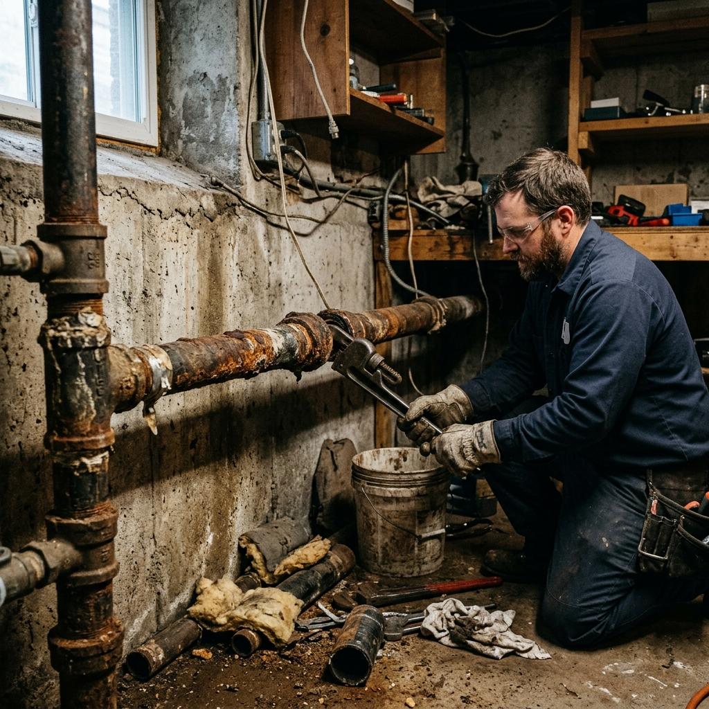 Burst pipe, no water, or an active leak? Every minute counts. Call and we'll get to you, fast, anywhere in the city.